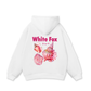 Ocean White Fox Hoodie