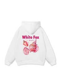 Ocean White Fox Hoodie