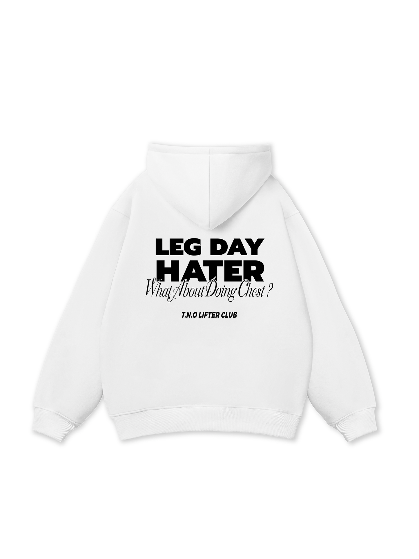 Áo Hoodie Nỉ Bông Leg Day
