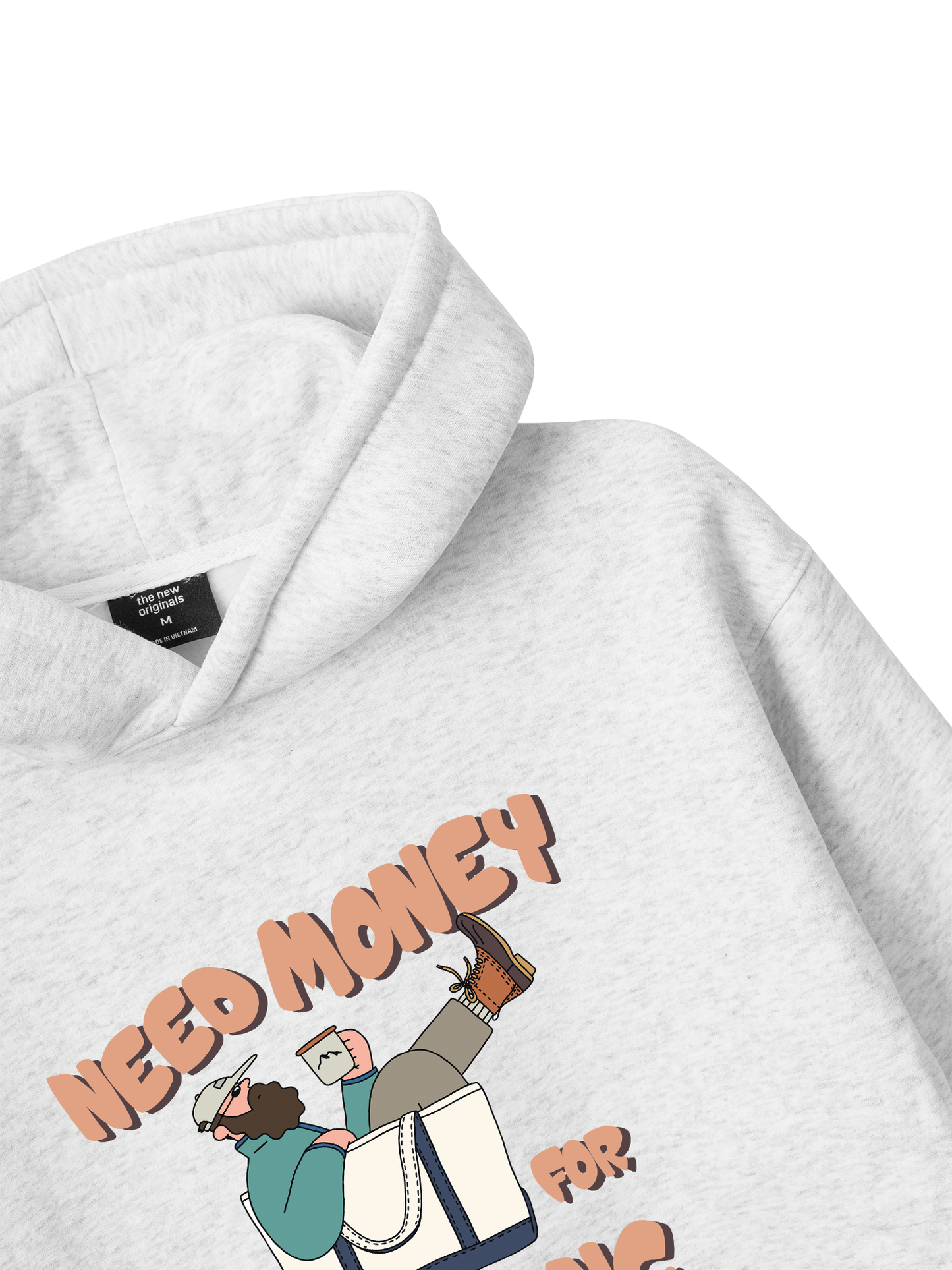 Áo Hoodie Nỉ Bông Weekend Need Money For Shopping
