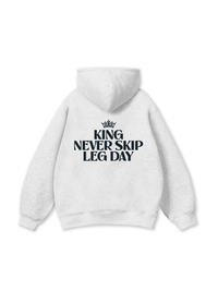 Áo Hoodie Nỉ Bông King Never Skip Leg Day
