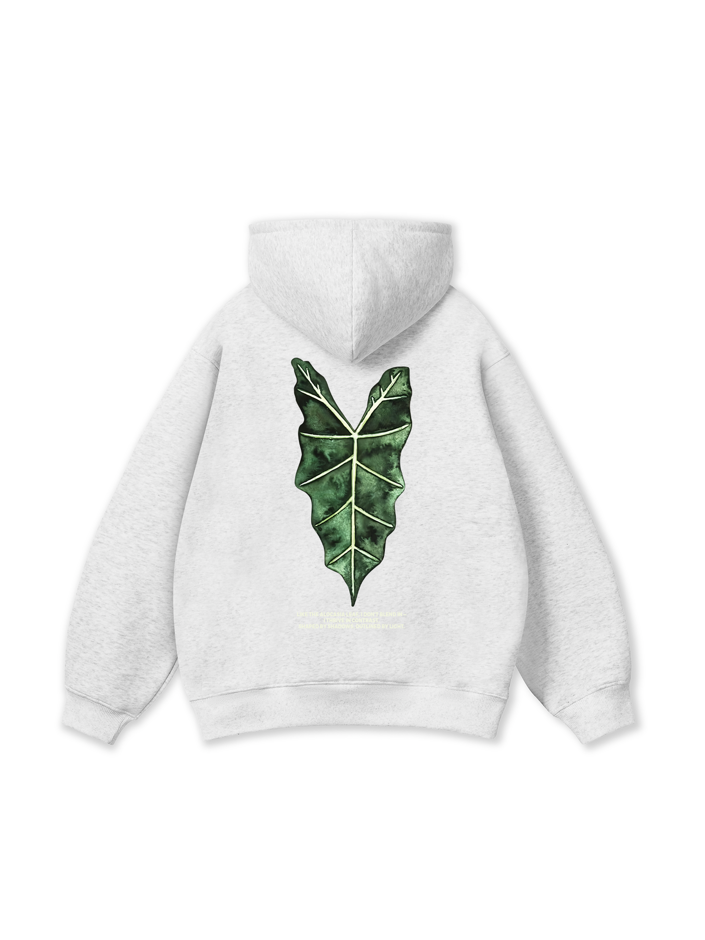 Áo Hoodie Nỉ Bông Tropical Alocasia Leaf