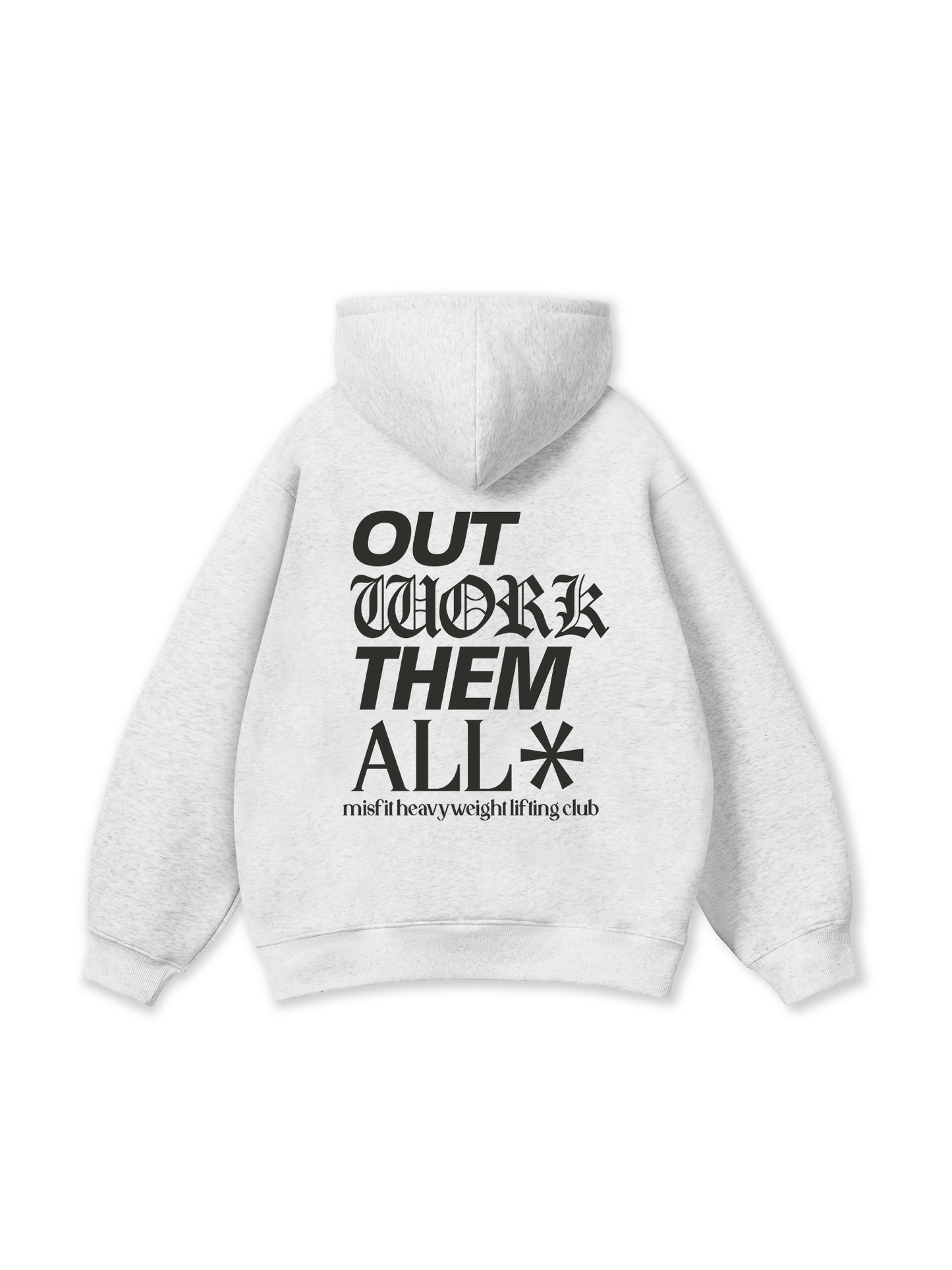 Áo Hoodie Nỉ Bông Out Work Them All