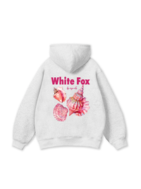 Ocean White Fox Hoodie