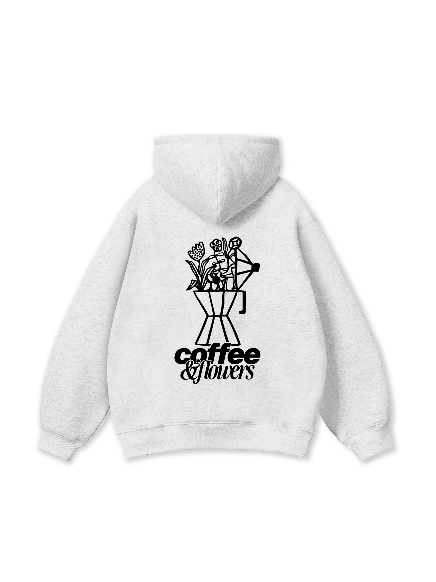 Coffee & Flowers Oversized Hoodie