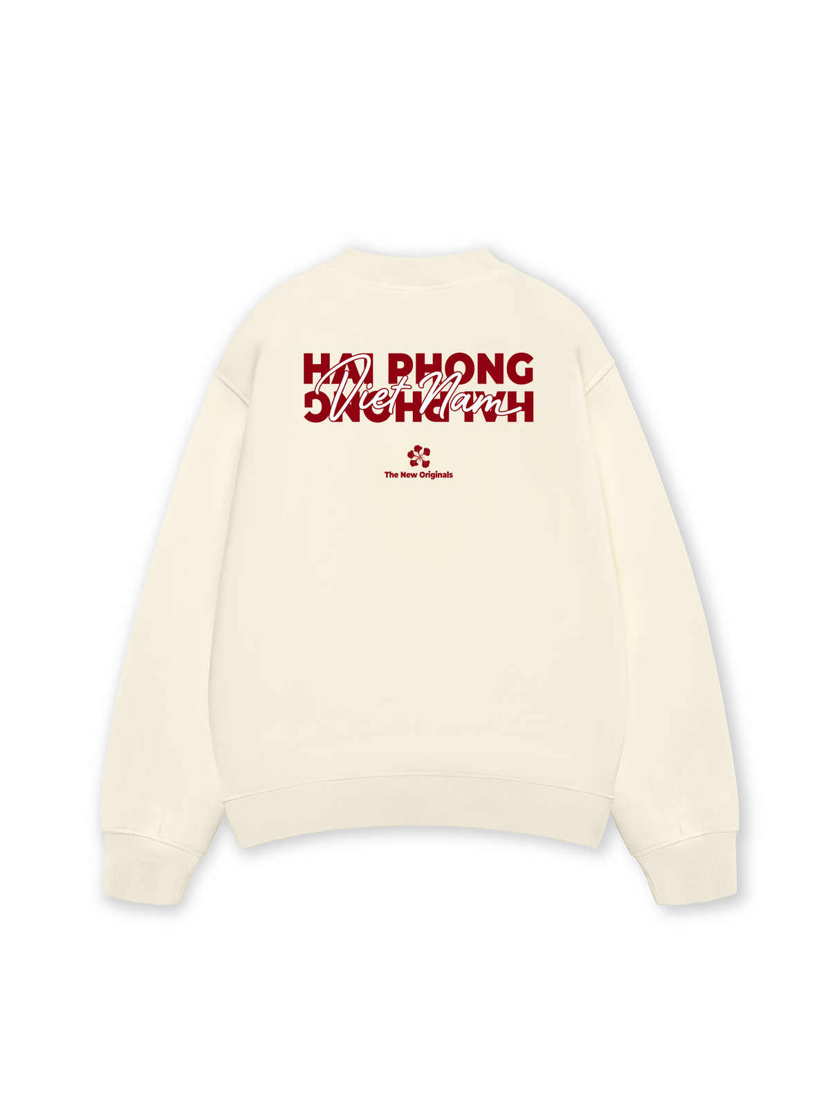 Áo Sweater Nỉ Hai Da Hải Phòng Hoa Phượng Đỏ