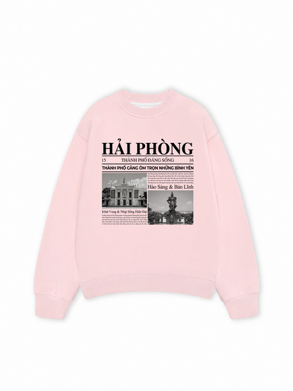 Áo Sweater Nỉ Hai Da Thành Phố Đáng Sống