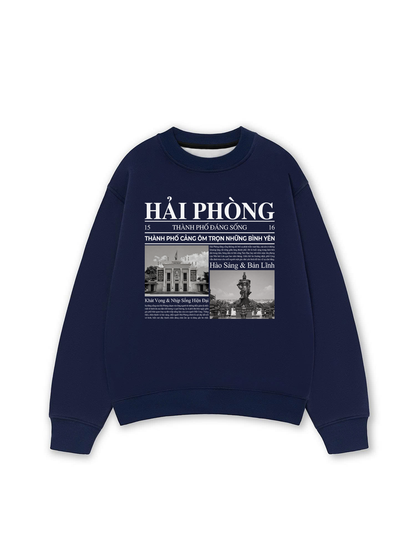 Áo Sweater Nỉ Hai Da Thành Phố Đáng Sống