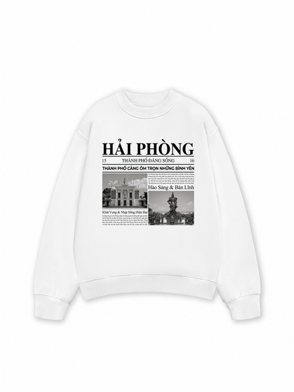 Áo Sweater Nỉ Hai Da Thành Phố Đáng Sống