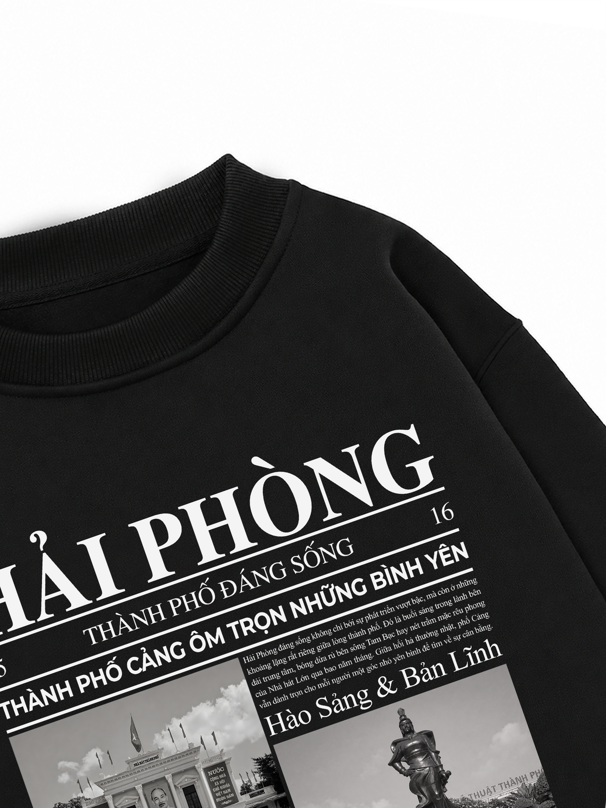 Áo Sweater Nỉ Hai Da Thành Phố Đáng Sống