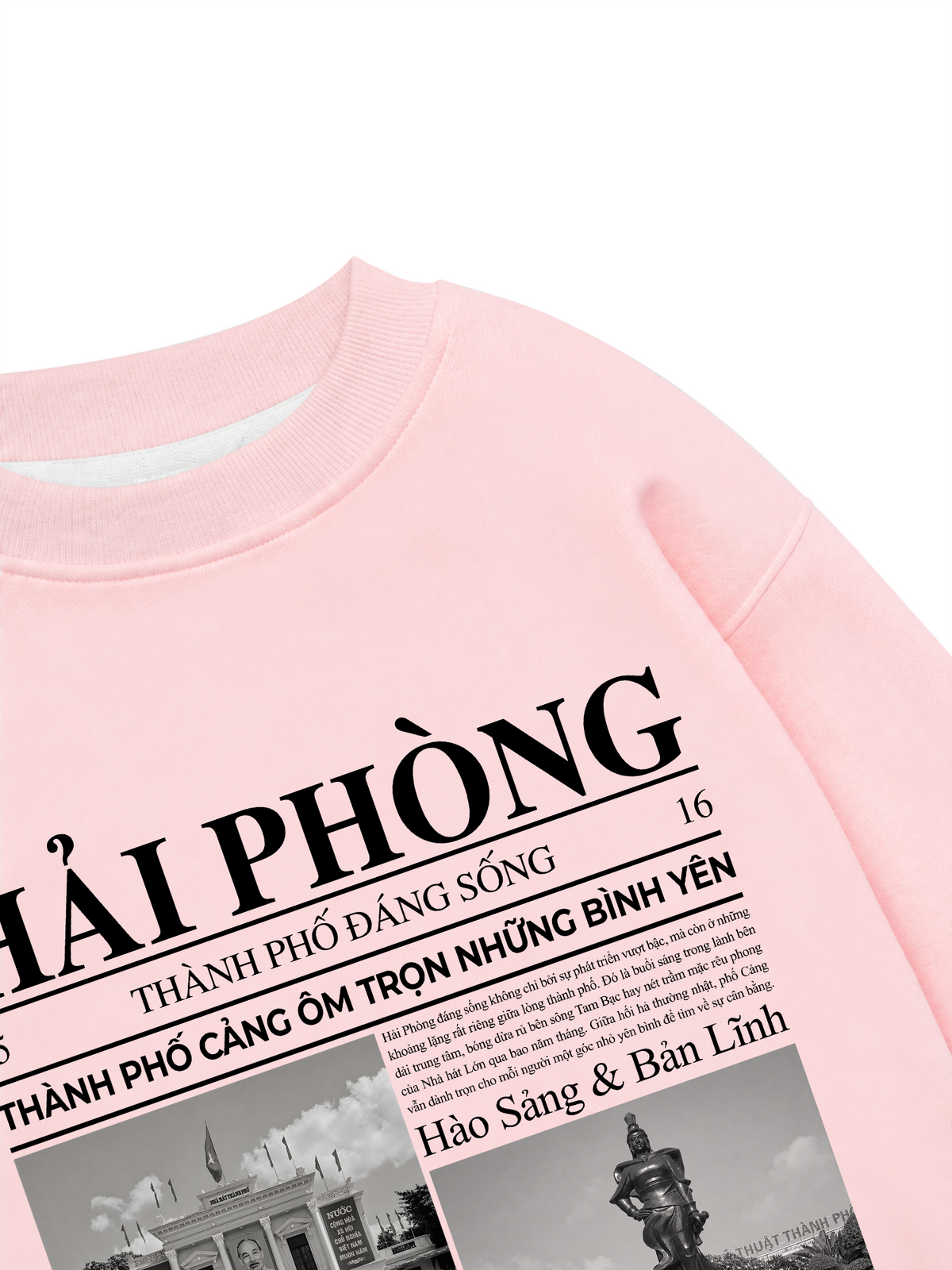 Áo Sweater Nỉ Hai Da Thành Phố Đáng Sống