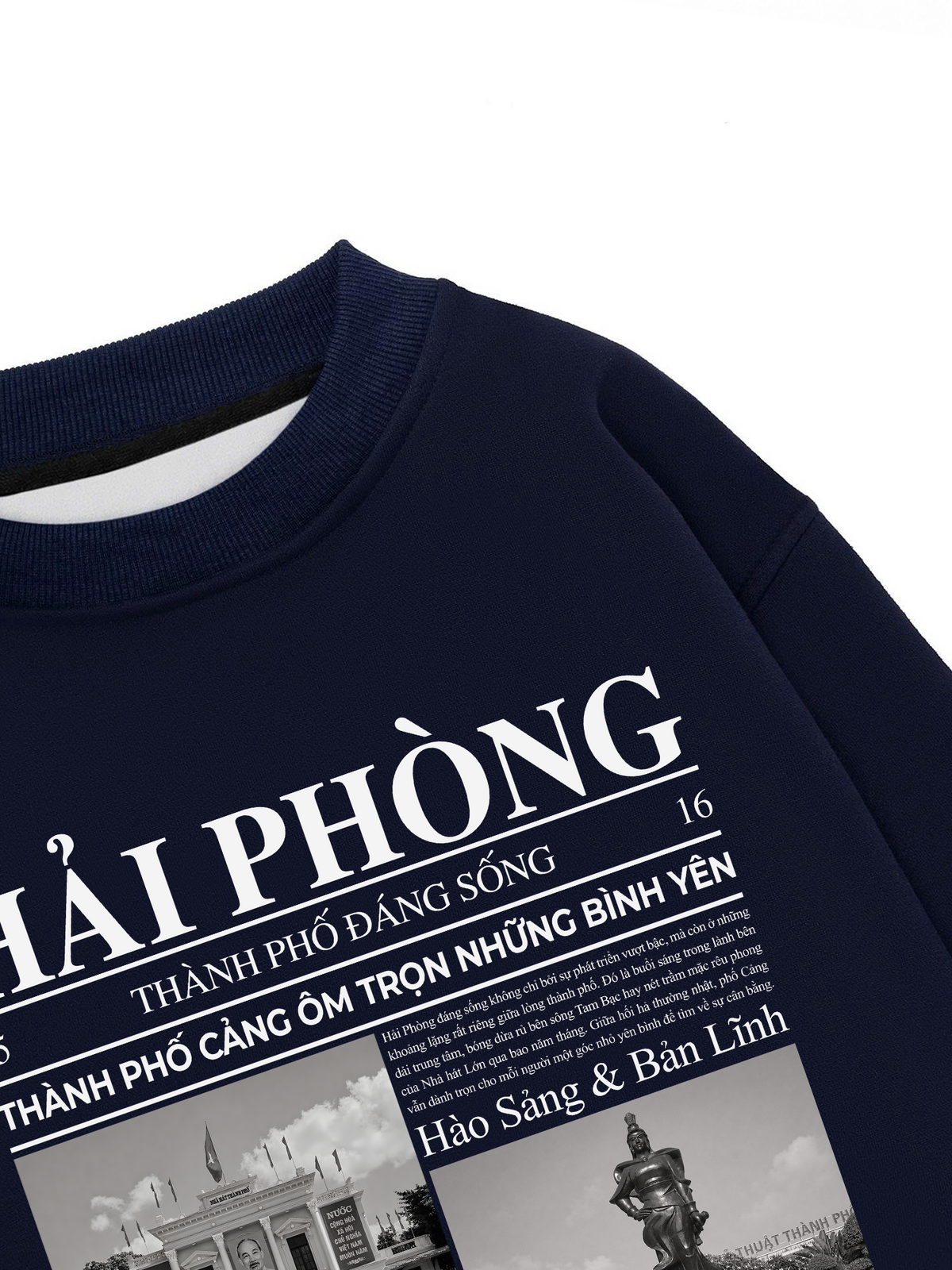 Áo Sweater Nỉ Hai Da Thành Phố Đáng Sống