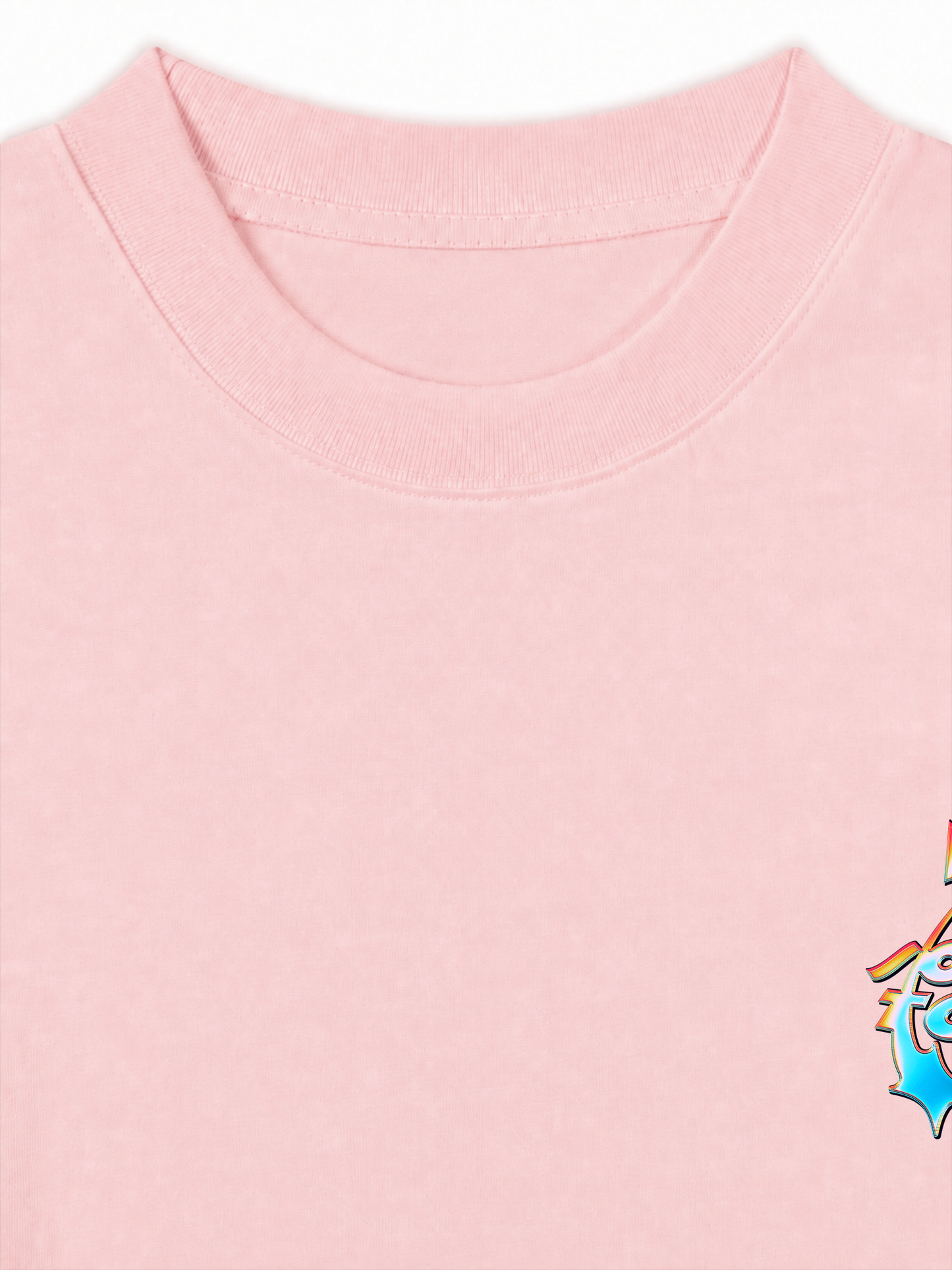 Áo Thun Relaxed Fit Not So Social Today Neon Holographic
