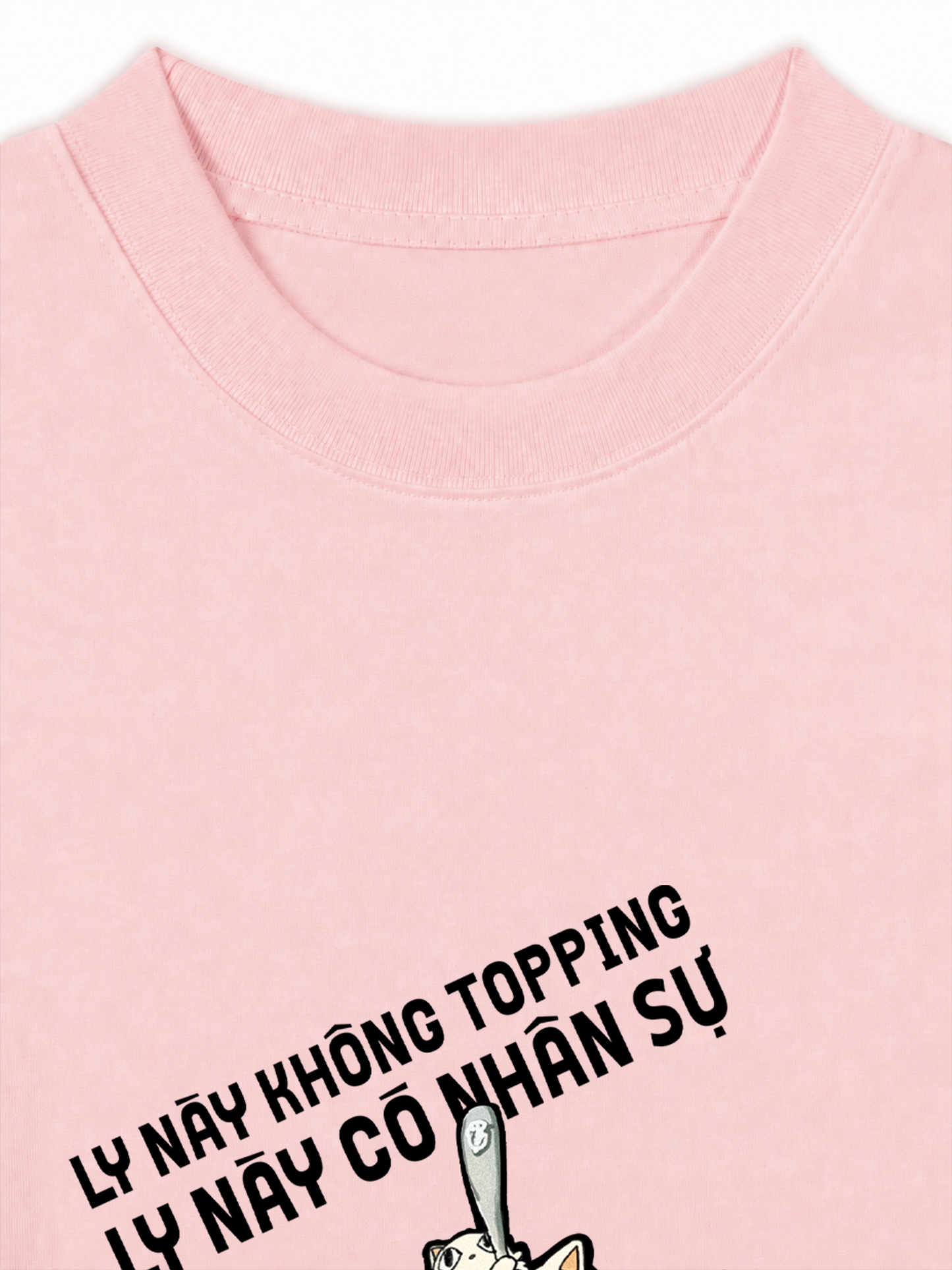 Áo Thun Relaxed Fit Hội Mèo Topping hơi quậy