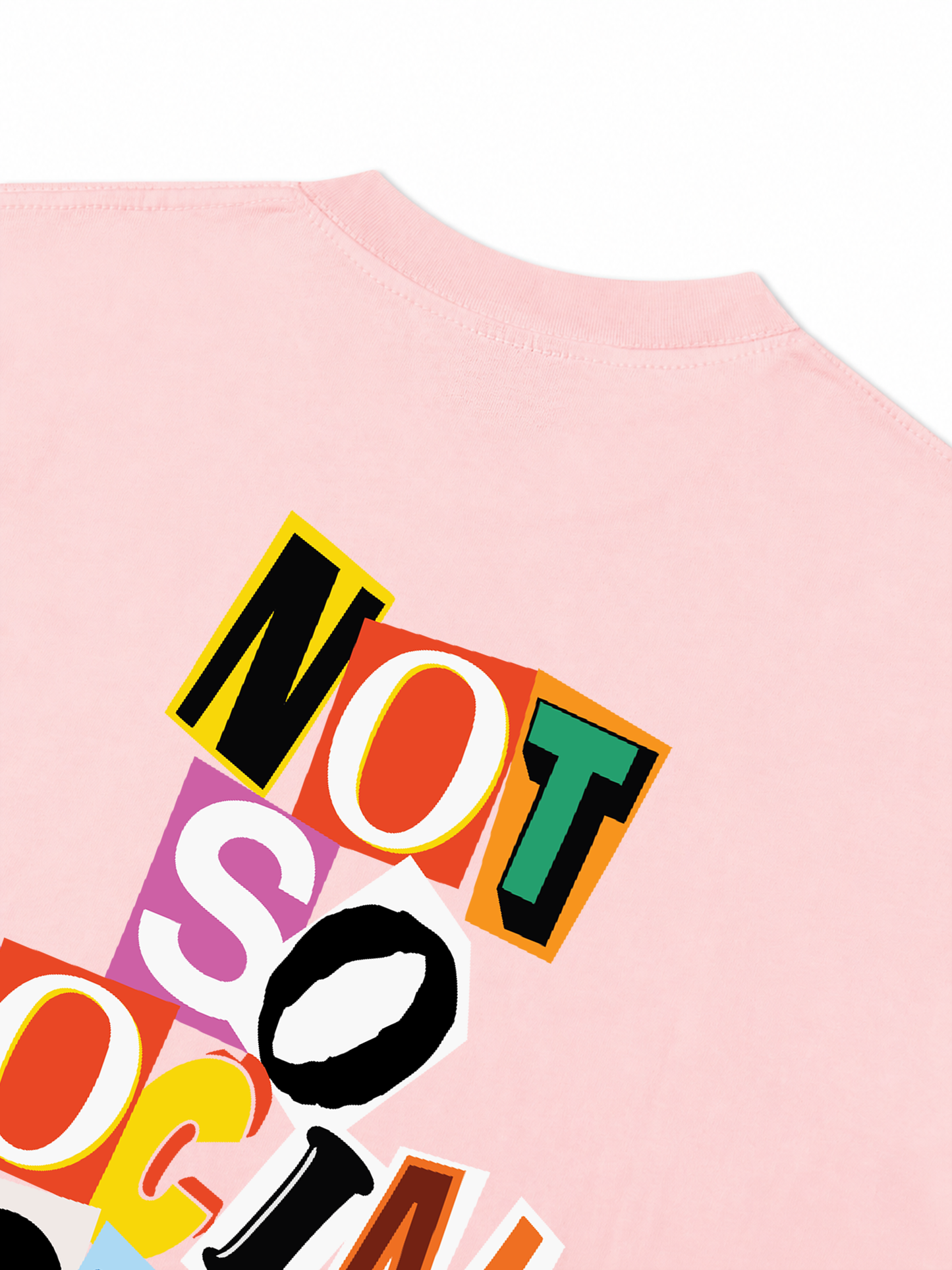 Áo Thun Relaxed Fit Not So Social Today Scrapped Notes