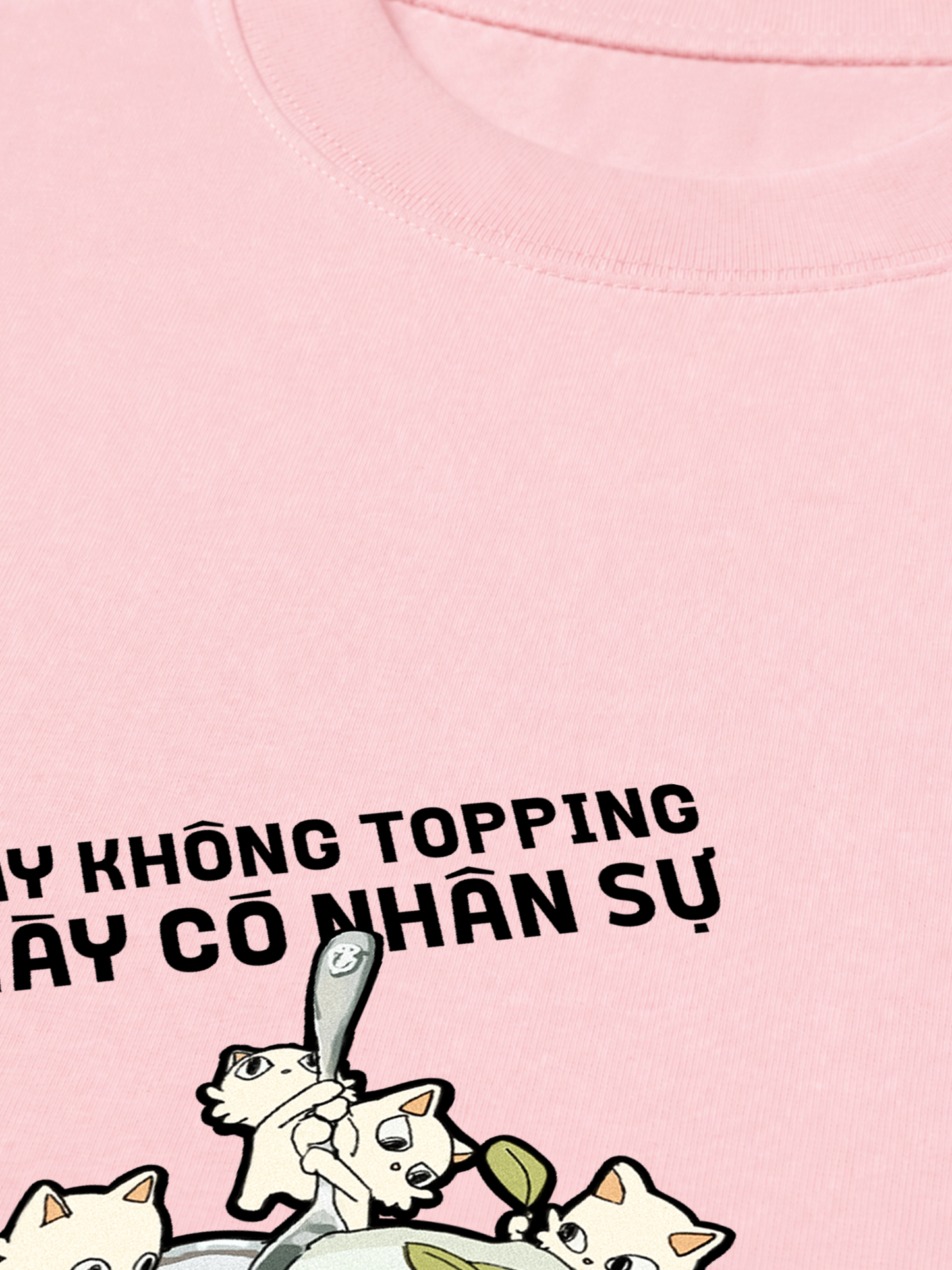 Áo Thun Relaxed Fit Hội Mèo Topping hơi quậy
