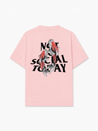 Áo Thun Relaxed Fit Not So Social Today Koi Harmony