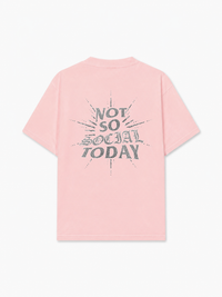 Áo Thun Relaxed Fit Not So Social Today Silver Glitter