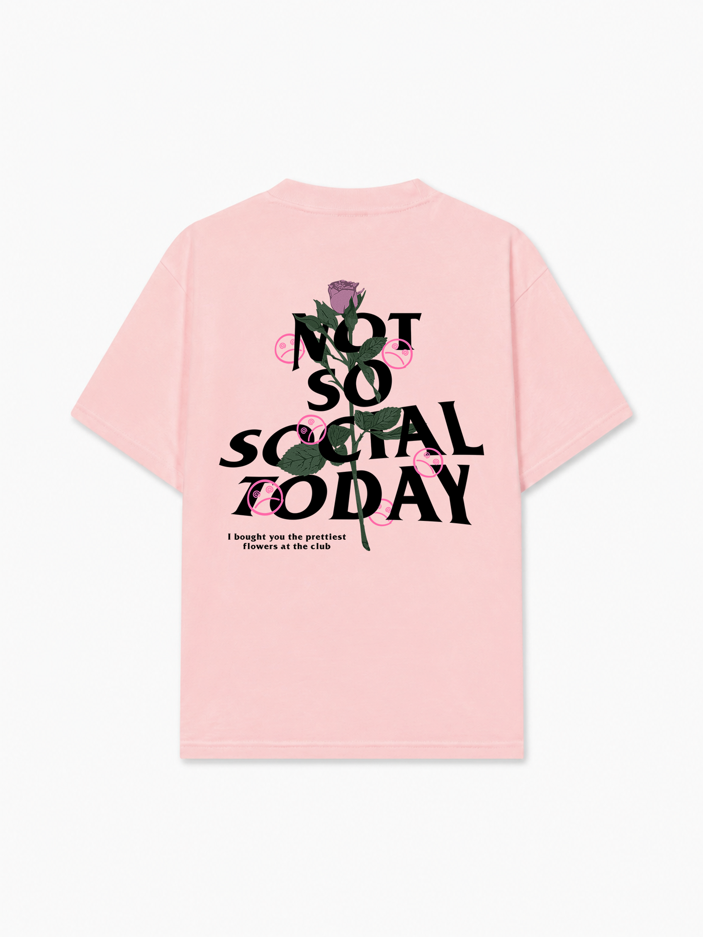 Áo Thun Relaxed Fit Not So Social Today Prettiest Flower