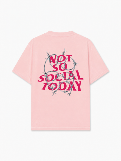Áo Thun Relaxed Fit Not So Social Today Bobwire