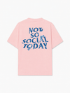Áo Thun Relaxed Fit Not So Social Today Blue Dragon