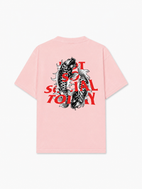 Áo Thun Relaxed Fit Not So Social Today Dark Koi Harmony