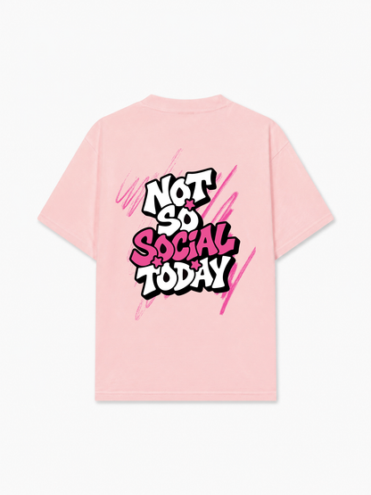 Áo Thun Relaxed Fit Not So Social Today Scribbles