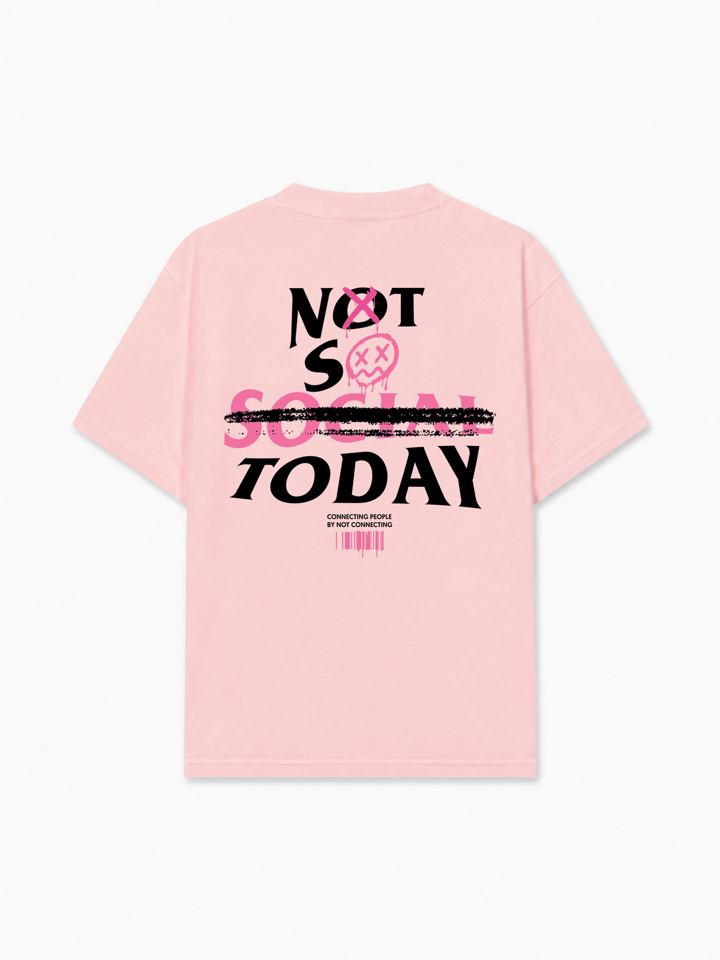 Áo Thun Relaxed Fit Not So Social Today Sprayed