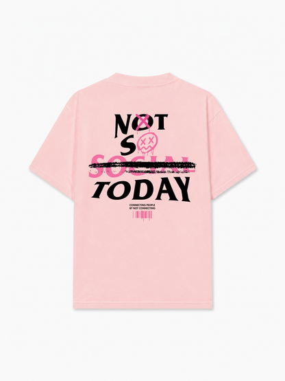 Áo Thun Relaxed Fit Not So Social Today Sprayed