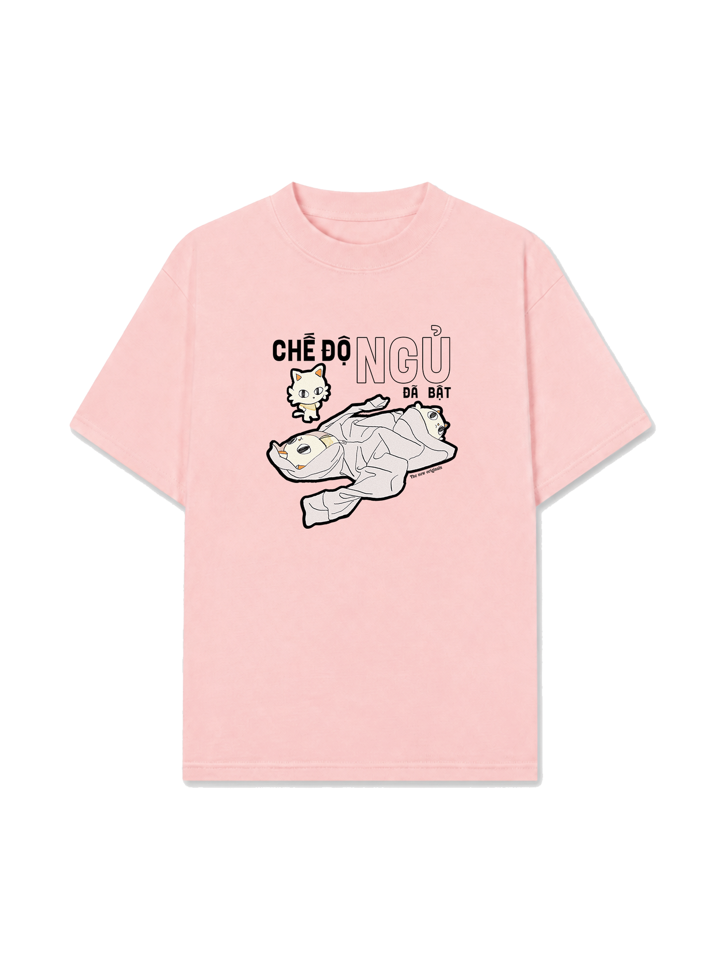 Áo Thun Relaxed Fit Hội Mèo Đi Ngủ