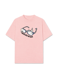 Áo Thun Relaxed Fit Hội Mèo Đeo Kính