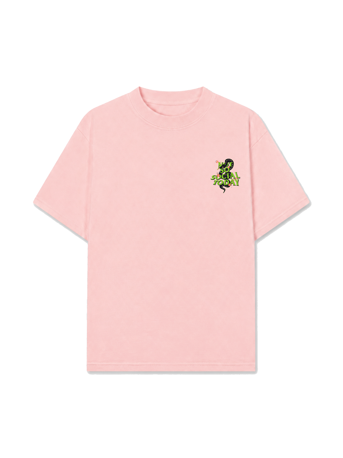 Áo Thun Relaxed Fit Not So Social Today Cherry Snake