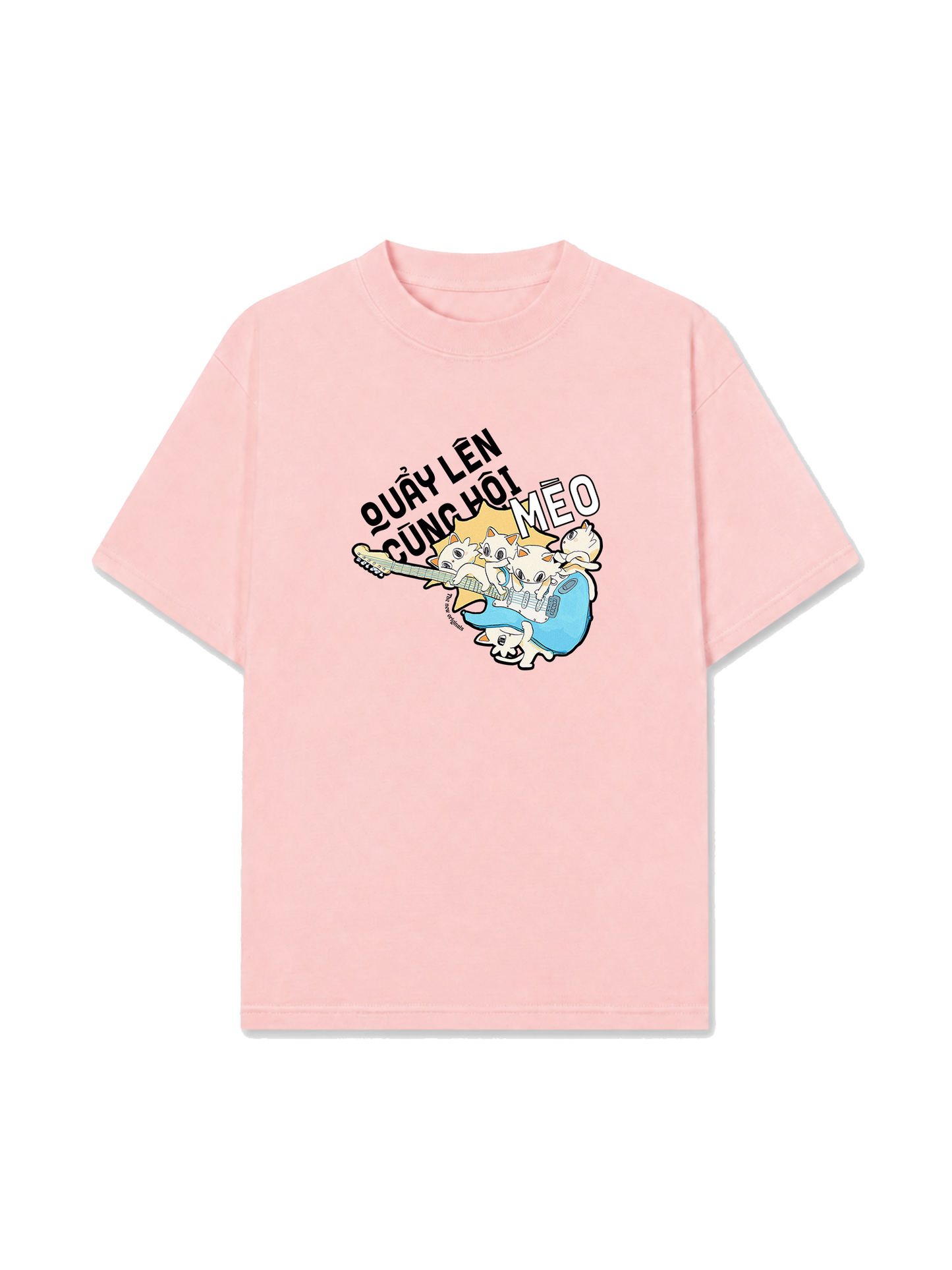 Áo Thun Relaxed Fit Quẩy Lên Cùng Hội Mèo