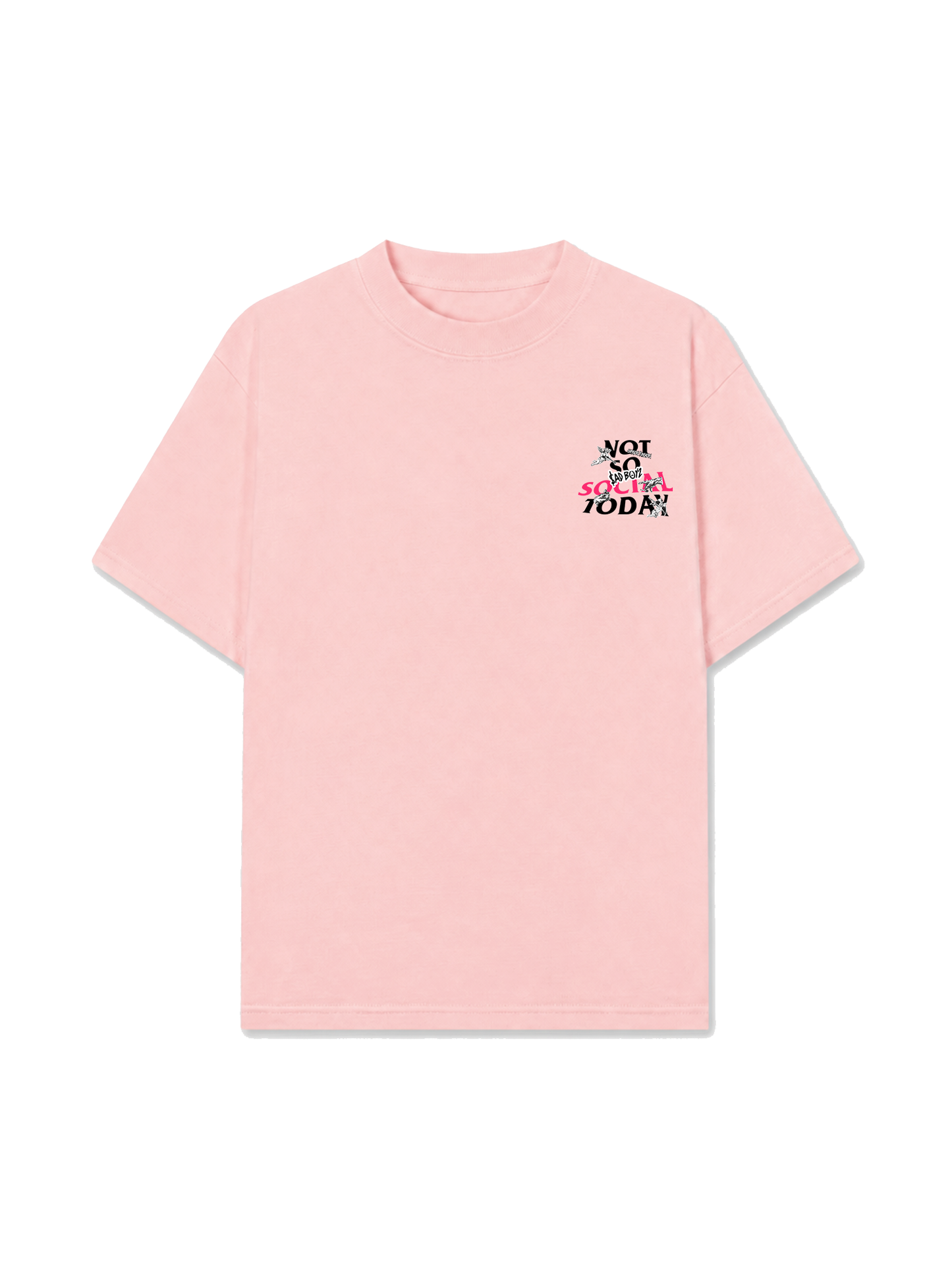 Áo Thun Relaxed Fit Not So Social Today Sad Boyz