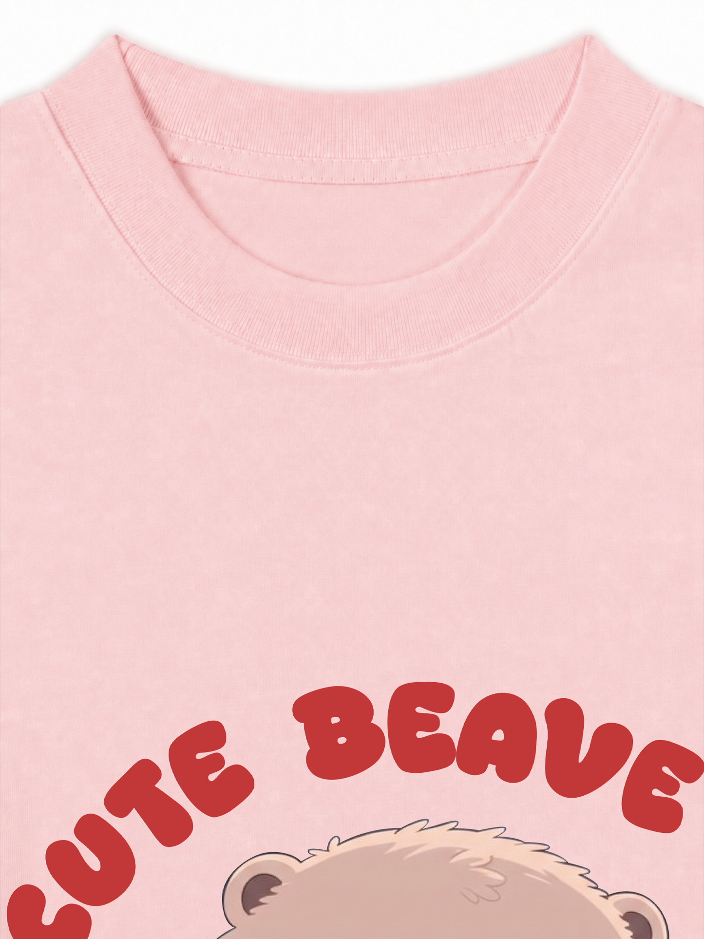 Áo Thun Relaxed Fit Animal Red Cute Beaver