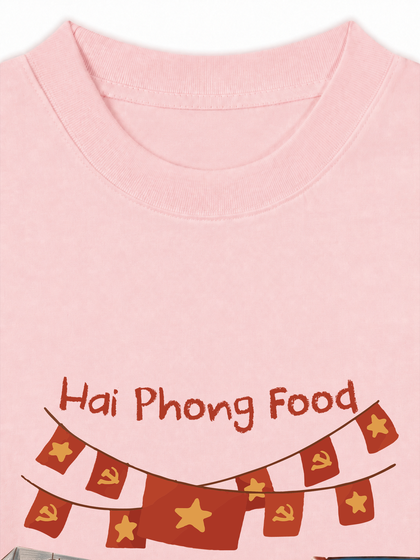 Áo Thun Relaxed Fit Hai Phong Food Phố Cột Đèn