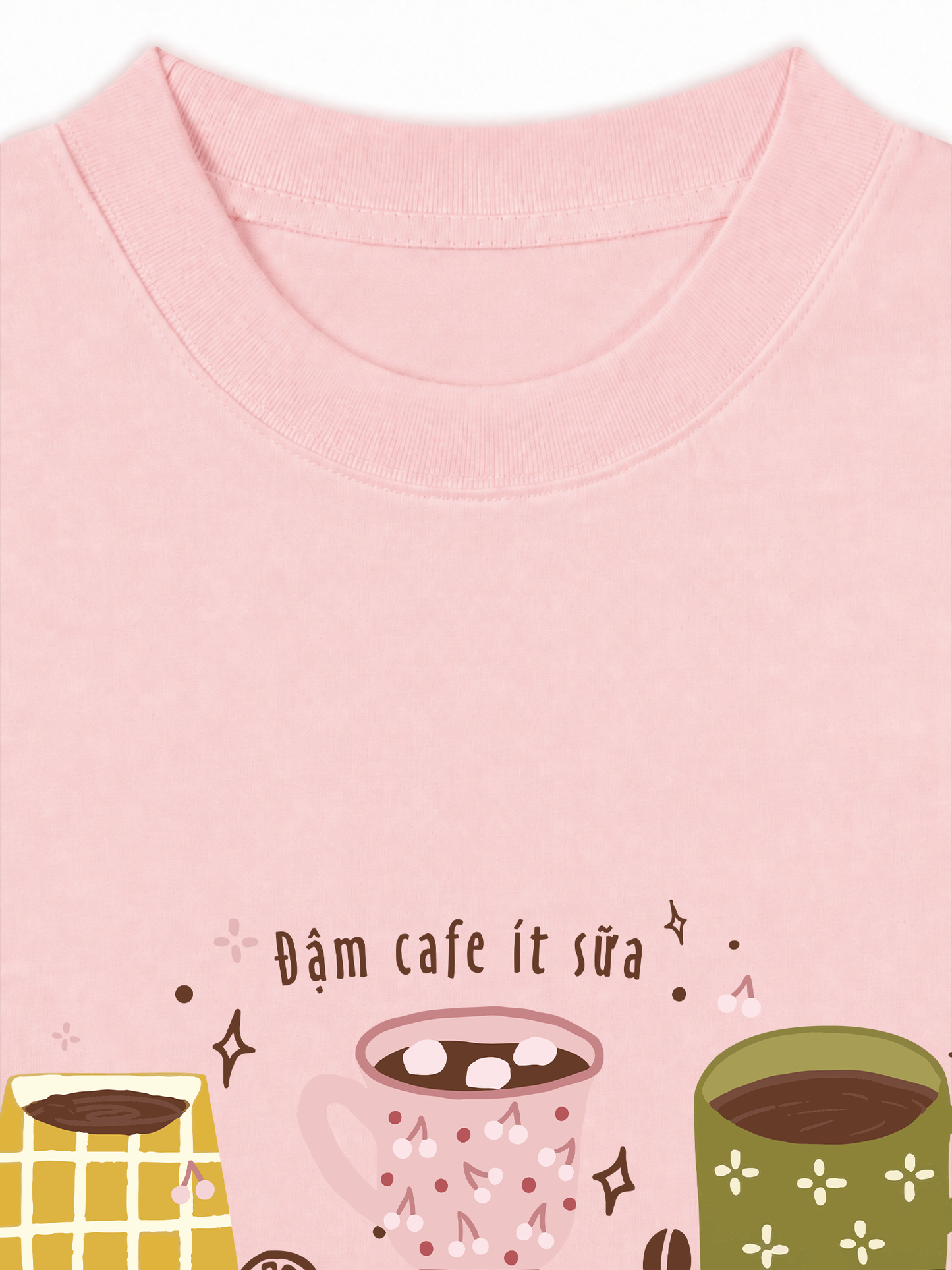 Áo Thun Relaxed Fit Đậm Cafe Ít Sữa