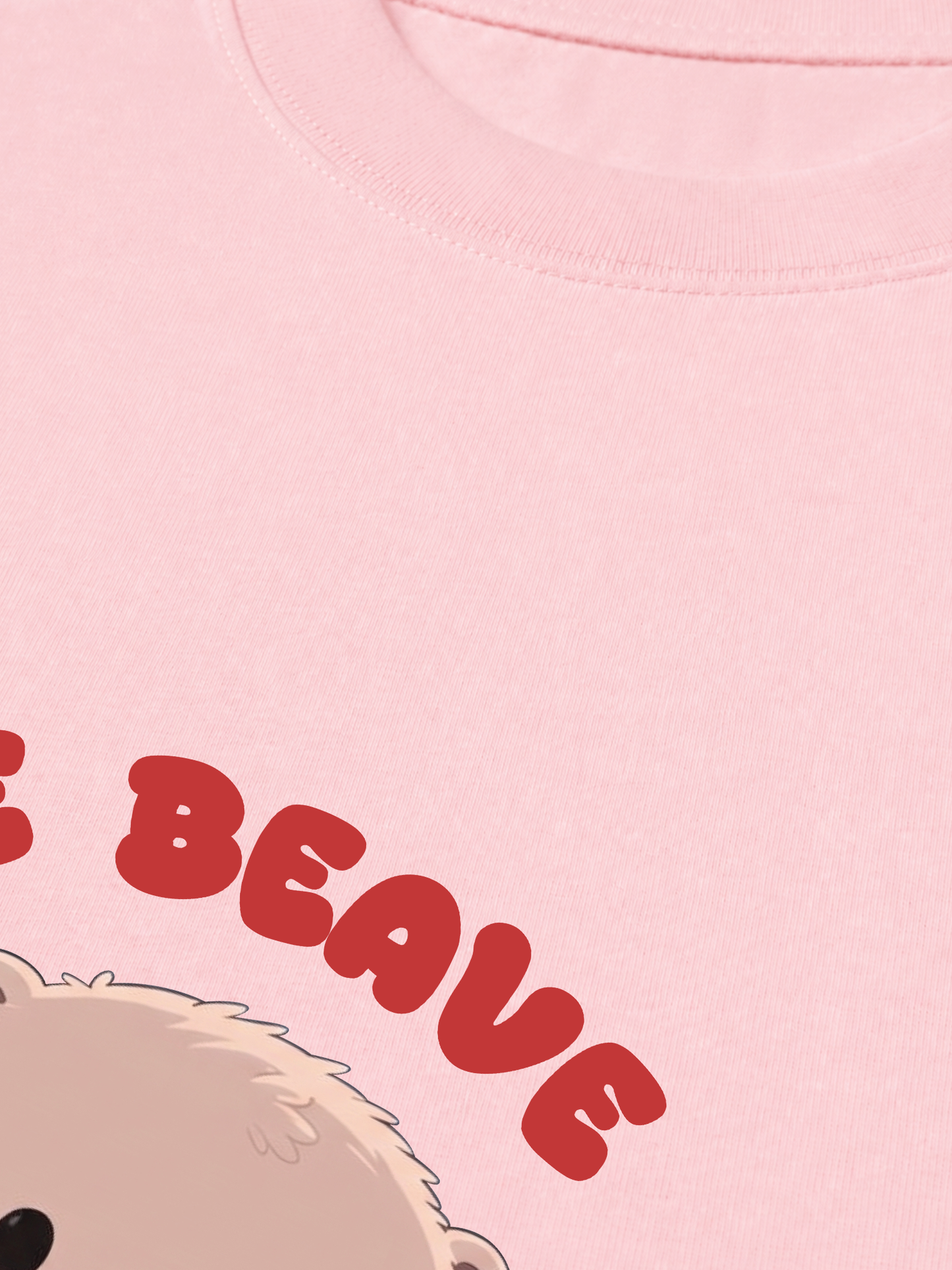 Áo Thun Relaxed Fit Animal Red Cute Beaver