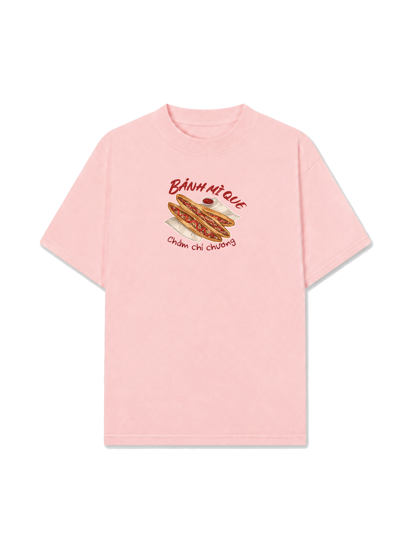 Áo Thun Relaxed Fit Bánh Mì Que Chấm Chí Chương