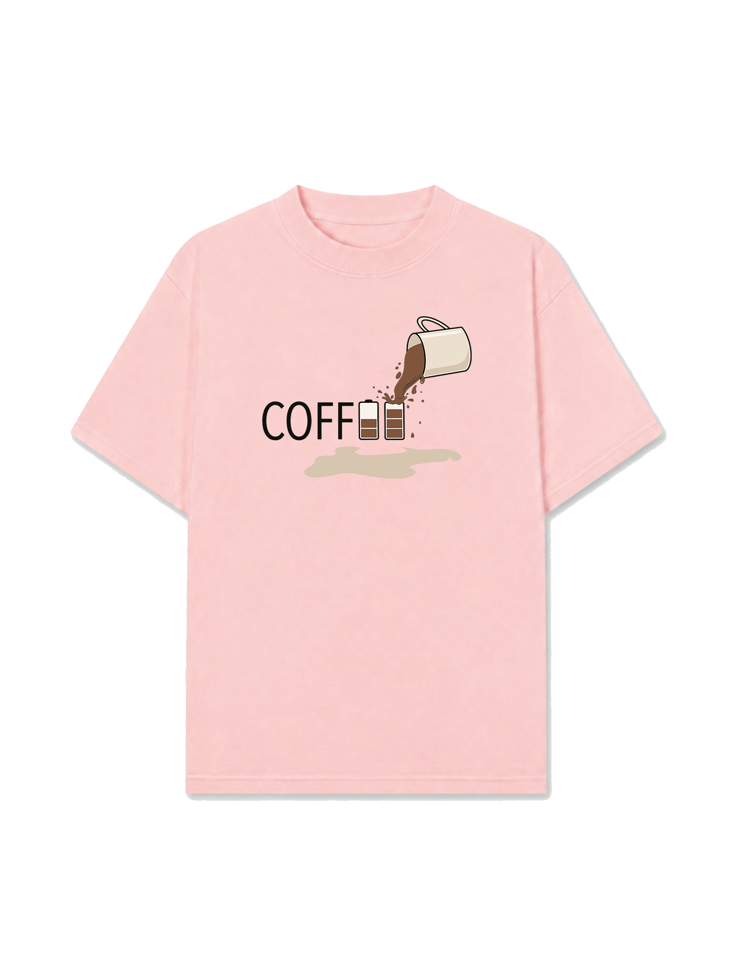 Áo Thun Relaxed Fit Coffee Battery
