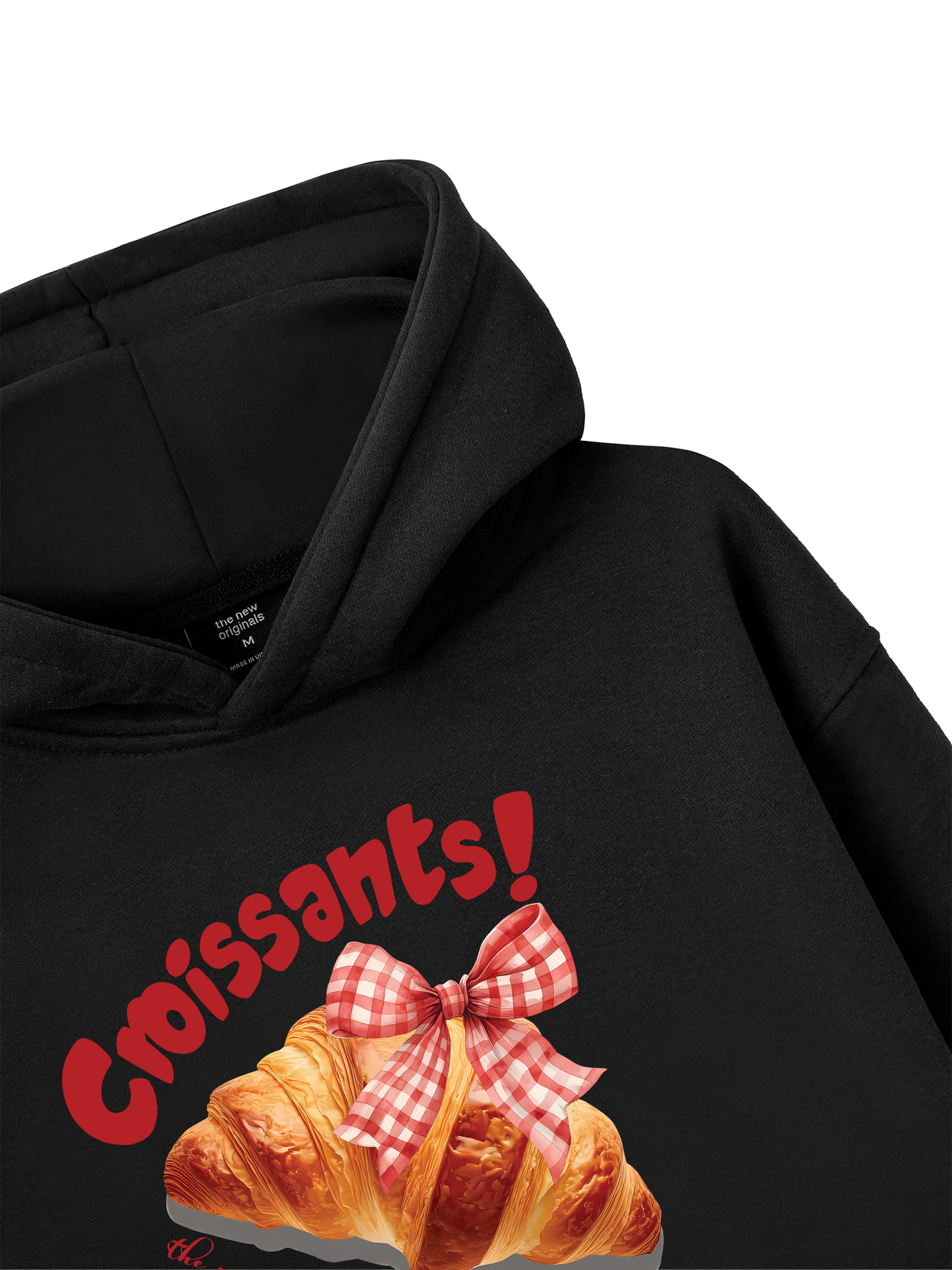 Áo Hoodie Nỉ Bông Sweet Pastry Red Bơ Croissant