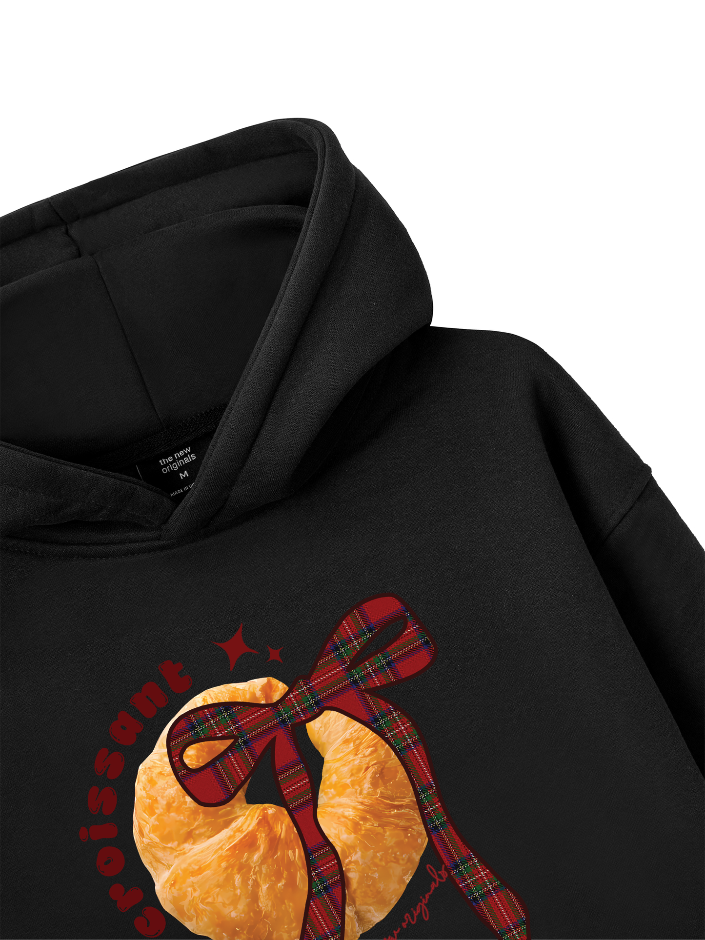 Áo Hoodie Nỉ Bông Sweet Pastry Red Plaid Bow