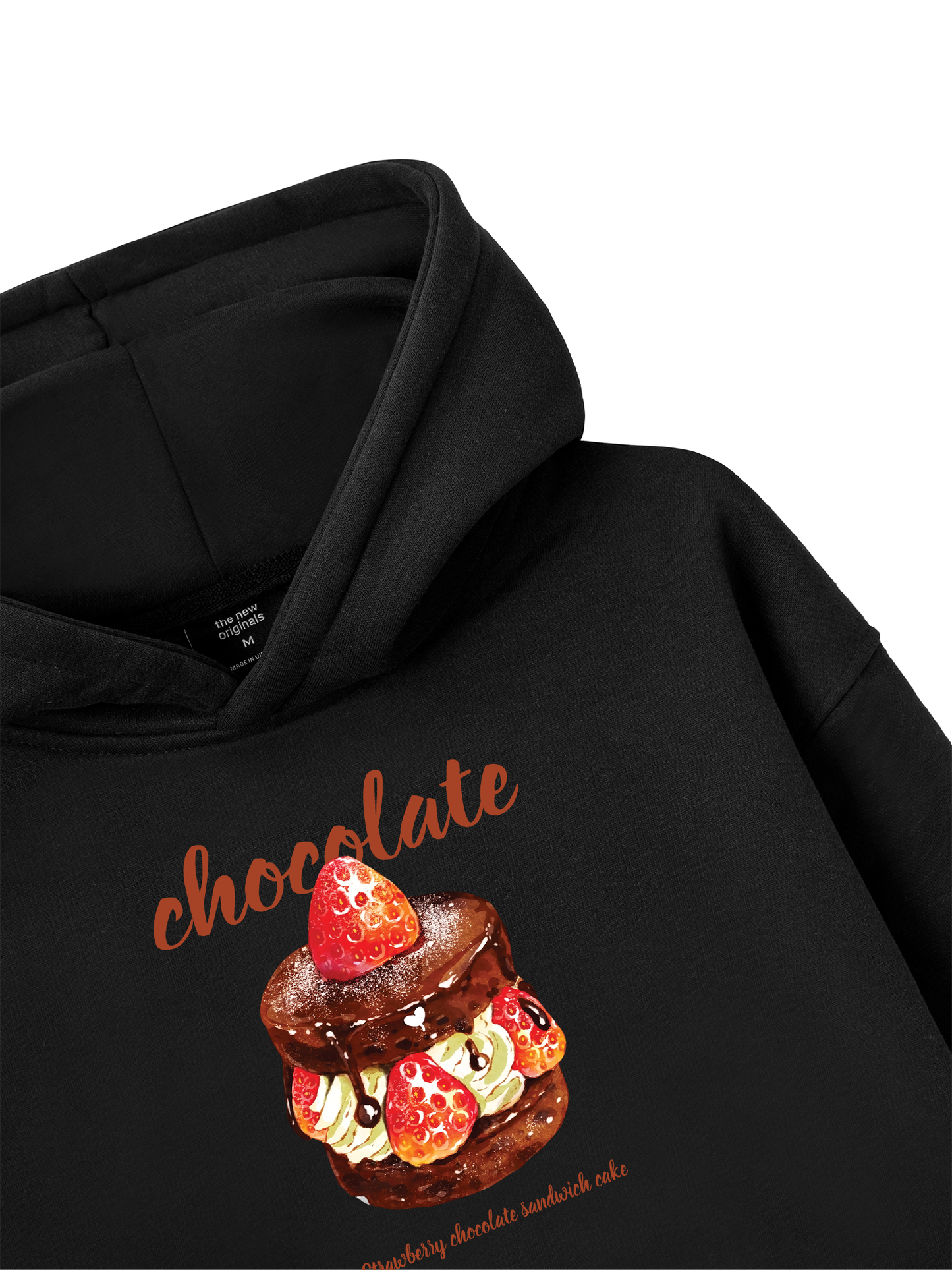 Áo Hoodie Nỉ Bông Strawberry Chocolate