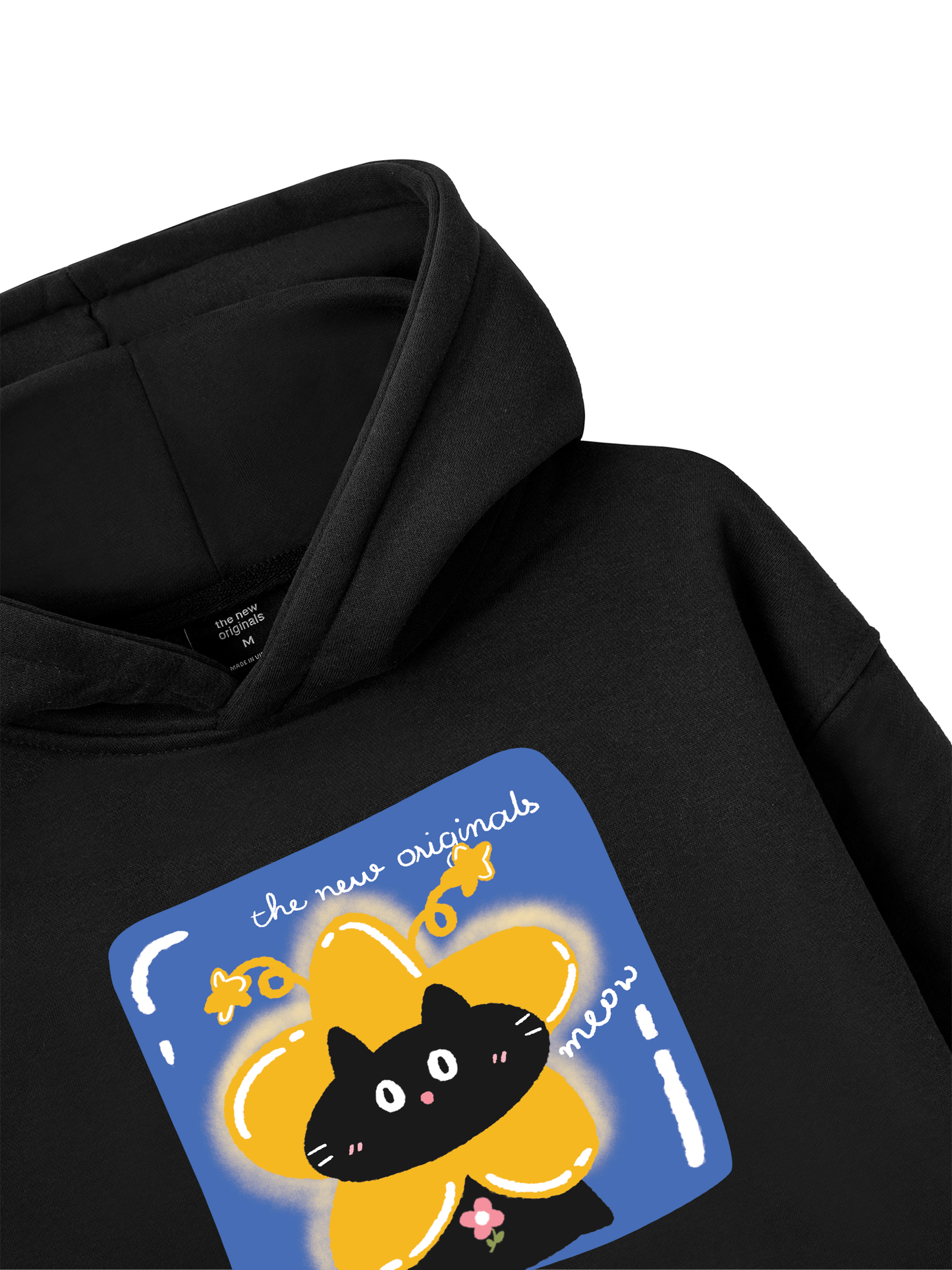 Áo Hoodie Nỉ Bông Black Cute Cat