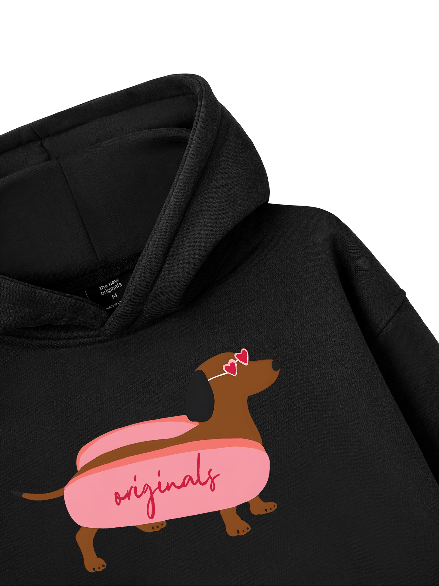 Pink Dachshund Hoodie