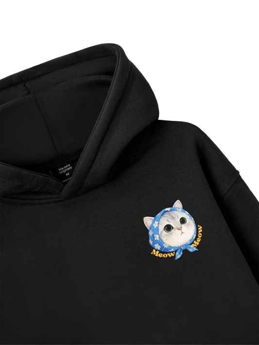 Áo Hoodie Nỉ Bông Cute Cat