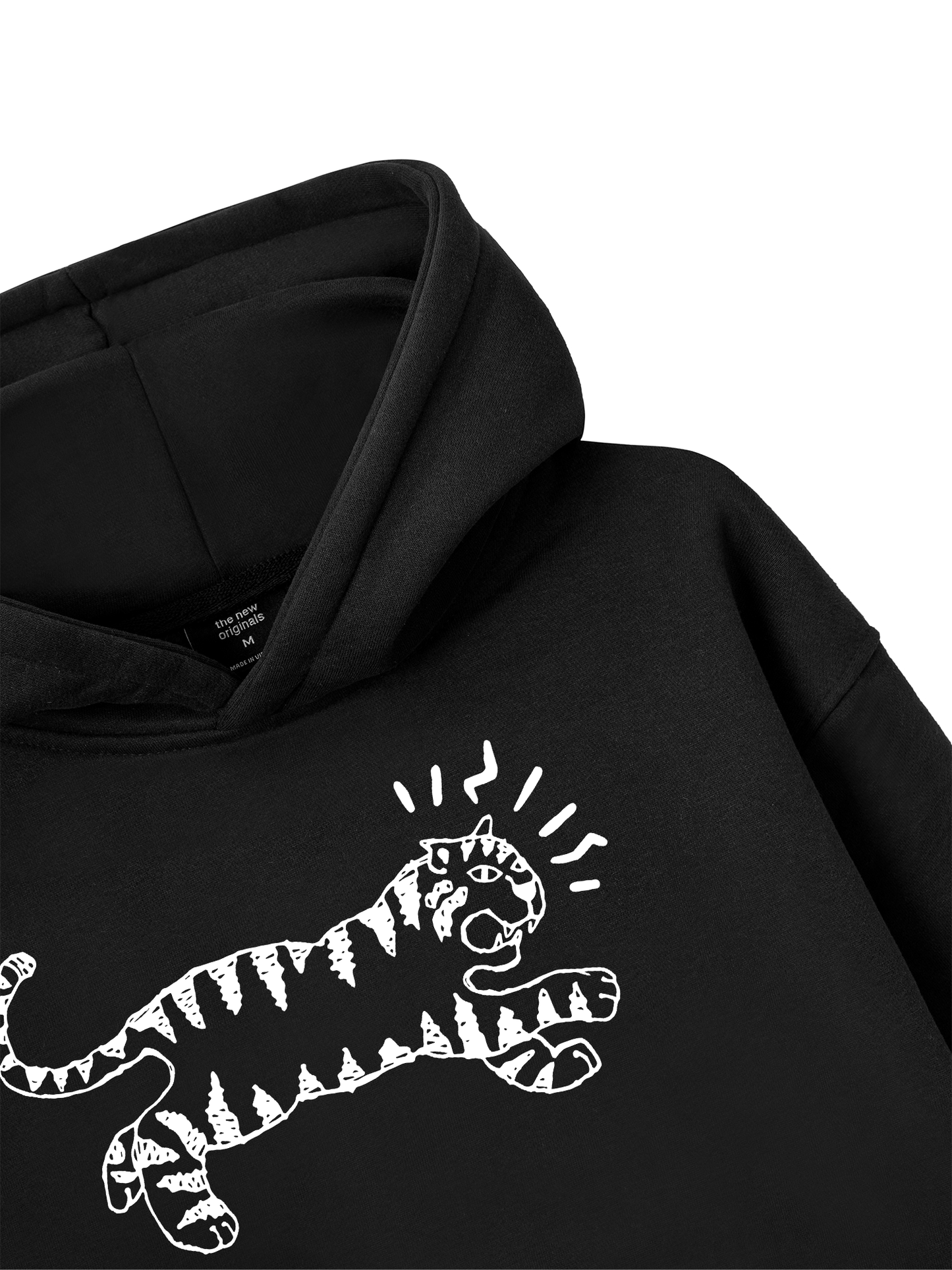 Áo Hoodie Nỉ Bông Tiger Sketch