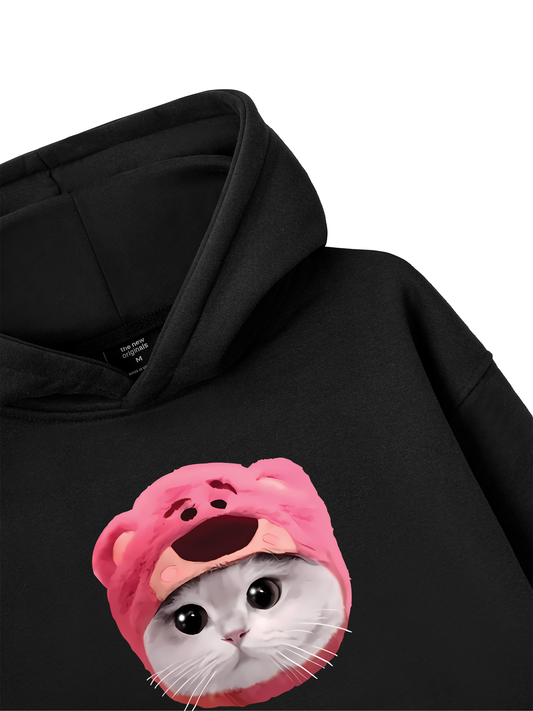 Animal Mood Pink Meow Hoodie