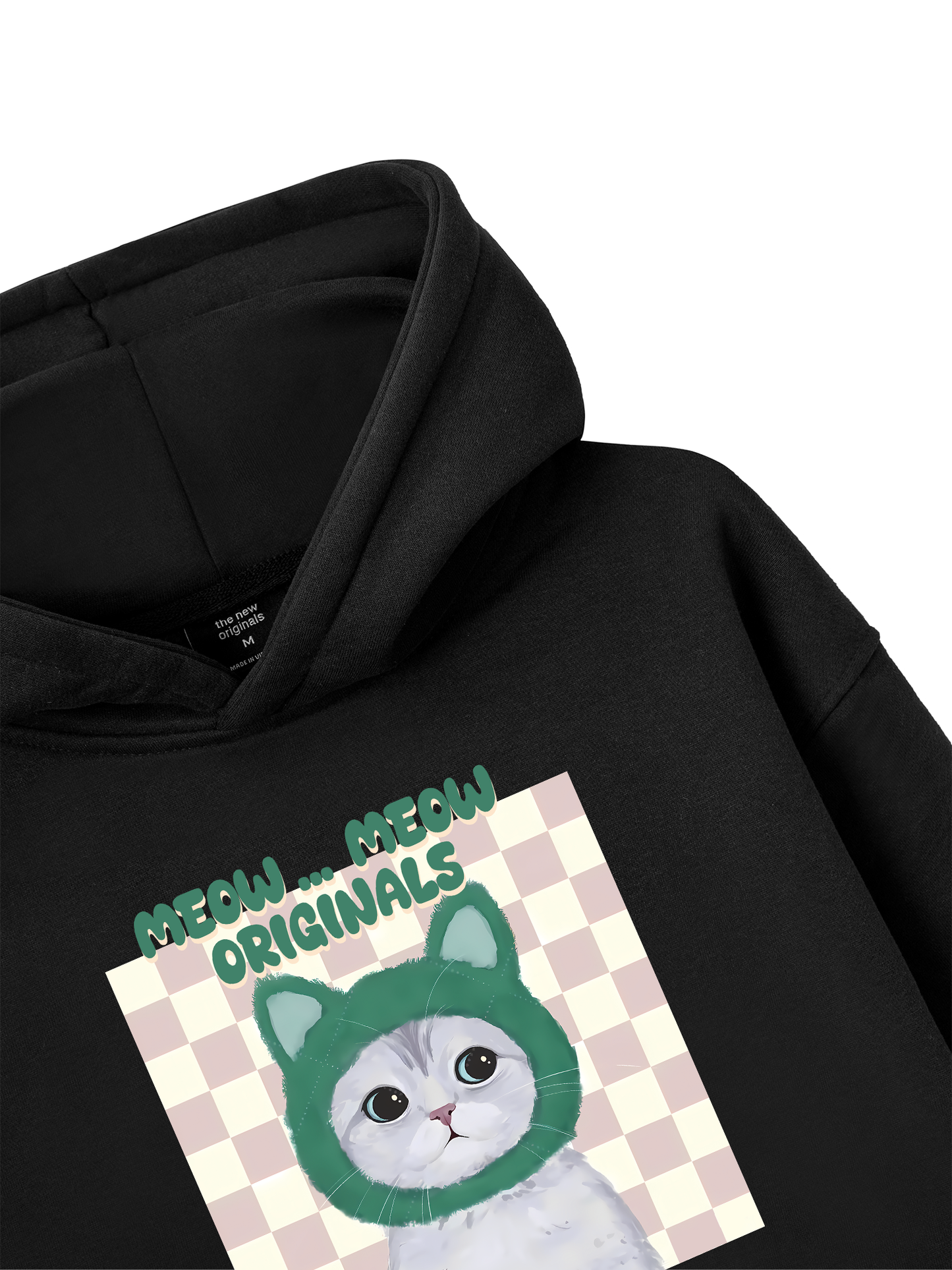 Animal Mood Meow Green Pink Hoodie