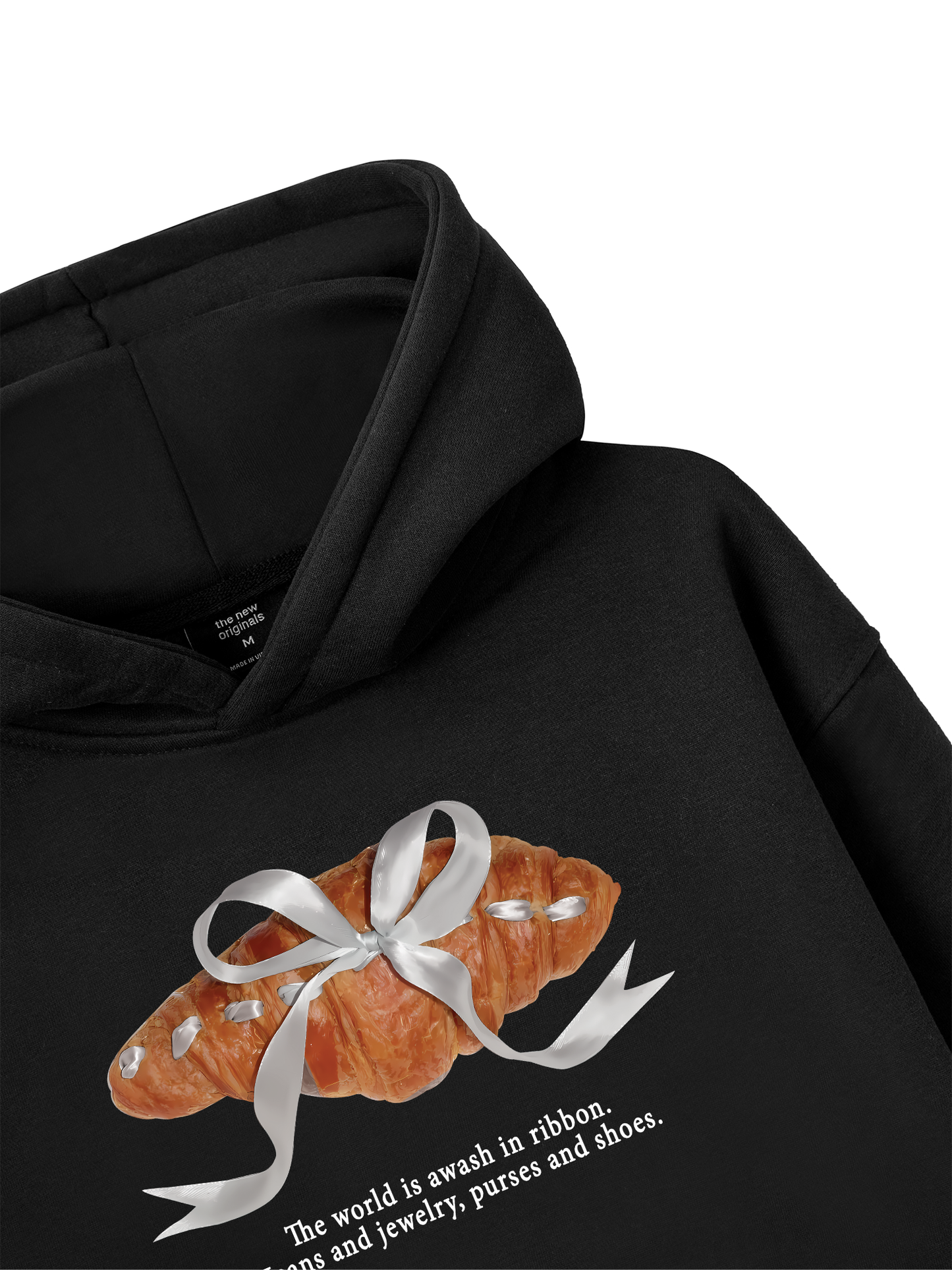 Áo Hoodie Nỉ Bông Sweet Pastry Silver Bow